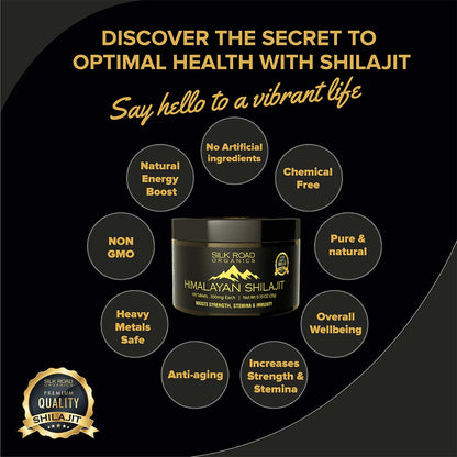 Pure Himalayan Shilajit 100 Pills Jar