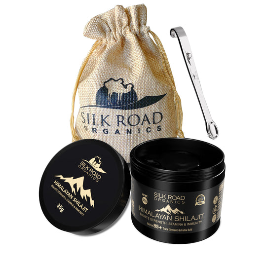 🌿 Pure Himalayan Shilajit Resin 35g | Mineral-Rich Natural Resin | Measuring Spoon Included